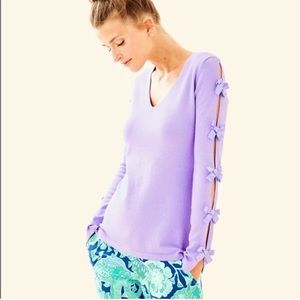 LILLY PULITZER Edina Sweater Sea Urchin Purple